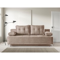 WERK2 Schlafsofa Madrid, 2-Sitzer Sofa & Schlafcouch beige