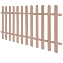 vidaXL Lattenzaun WPC 200 x 100 cm braun