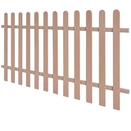 vidaXL Lattenzaun WPC 200 x 100 cm braun