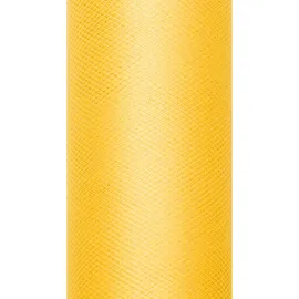 OEM eventkauf Tüll Rolle 9m x 15cm Tischläufer Dekostoff Gelb,