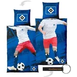 Hamburger SV HSV Wendebettwäsche Spieler Fanartikel + FanEmotion Flaschenöffner - Set