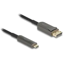 DeLock Aktives Optisches Kabel USB-C zu DisplayPort 8K 60 Hz 20 m Schwarz