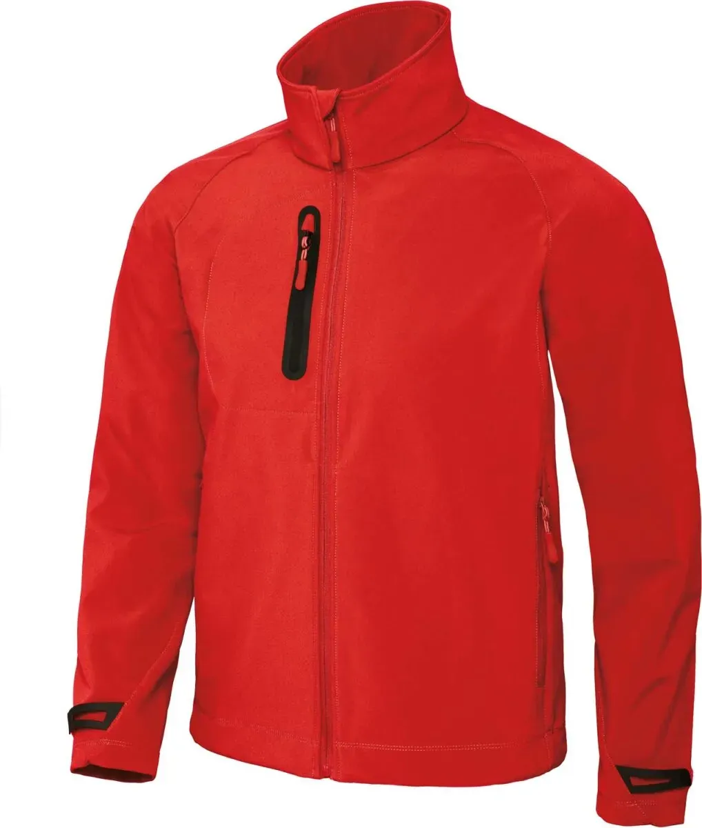 B&C Herren 3-Lagen Softshell Jacke X-Lite Softshell-Jacke JM951 deep red L