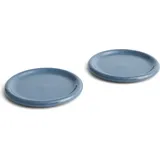 Hay Barro Teller Set Plate dark blue 24 cm, dunkelblau (2er-Set)