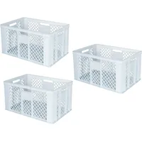 BRB-Lagertechnik BRB 3 Bäckerkisten/Eurobehälter, LxBxH 600x400x320 mm, weiß, lebensmittelecht