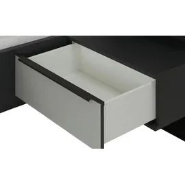 Möbel Kraft Nachtkonsolenkombination  Glassystem 60 x 46 x 56,1 cm Grau