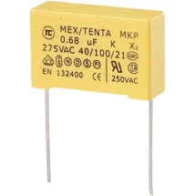 no name p-l TRU COMPONENTS MKP-X2 MKP-X2-Funkentstör-Kondensator radial bedrahtet μF 275 V/AC 10 % 1 St.
