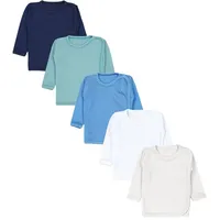 TupTam Unisex Baby Wickelshirt Langarm 5er Pack, Farbe: Hellbeige