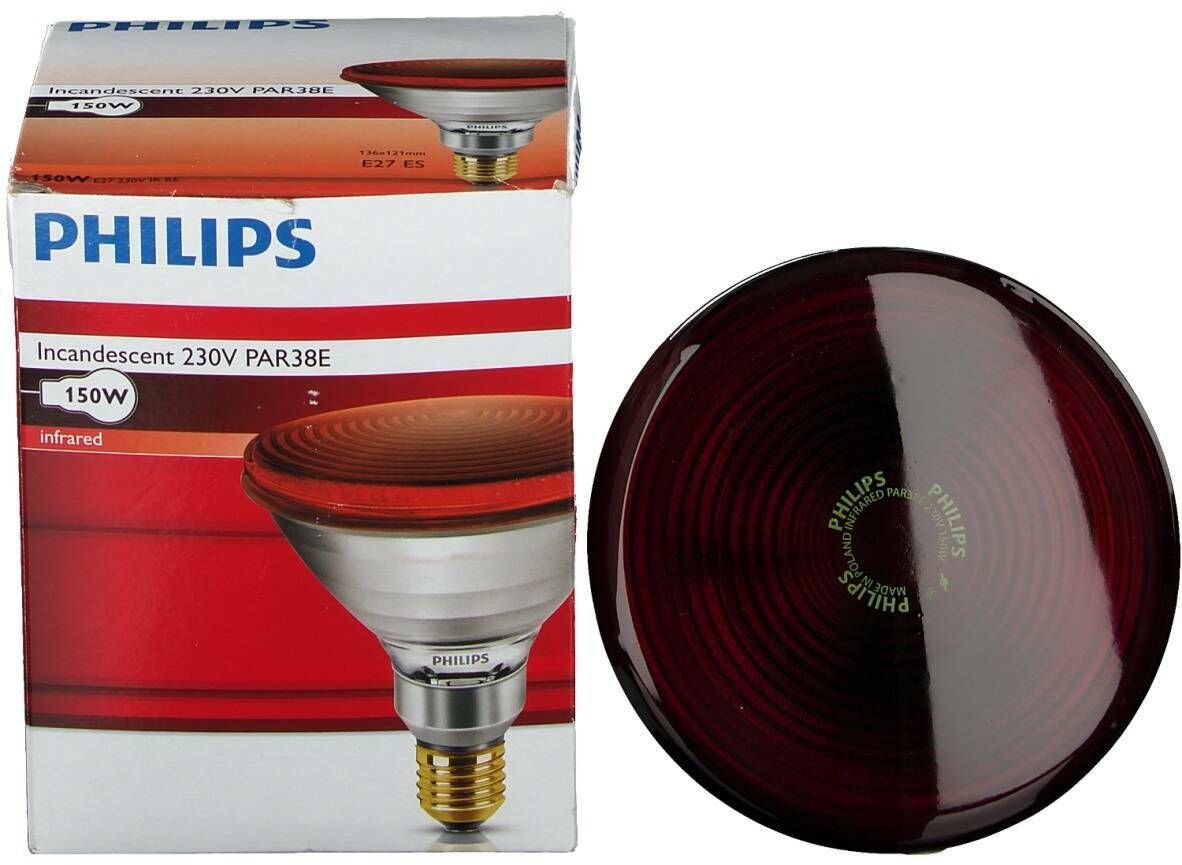 PHILIPS Incandescent lampe infrarouge 230V/150W PAR38E E27 ES 136 x 121 mm 1 pc(s) Lampe