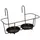 Pflanzen Kölle Haken-Blumentopfhalter 2 Töpfe klein schwarz 34 x 18 cm