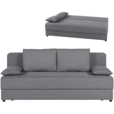 Roller Schlafsofa - silber - mit Staukasten