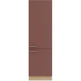 OPTIFIT Hochschrank Bari 60 x 60 x 206,8 cm Rostrot/Eiche