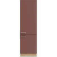 OPTIFIT Hochschrank Bari 60 x 60 x 206,8 cm Rostrot/Eiche