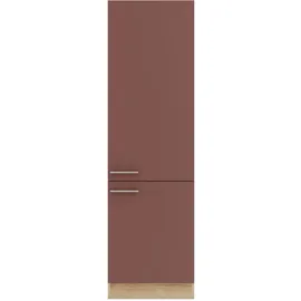 OPTIFIT Hochschrank Bari 60 x 60 x 206,8 cm Rostrot/Eiche