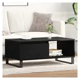 vidaXL Couchtisch Schwarz Eiche 90 x 50 x 36,5 cm