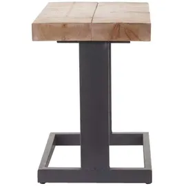 MCW Sitzhocker A15 Tanne 36 x 48 x 32 cm Braun/Schwarz