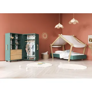 Demeyere GROUP Kinderkleiderschrank »Mini malle«, Attraktives modernes Design, grün