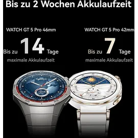 Huawei Watch GT 5 Pro 46 mm Titansilber Titan-Armband