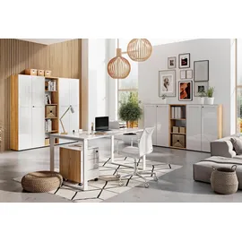 Germania GW-Monteria Aktenschrank 80 x 37 x 195,8 cm weiß