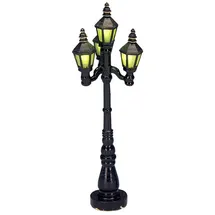 Lemax Old English Street Lamp beleuchtet grün