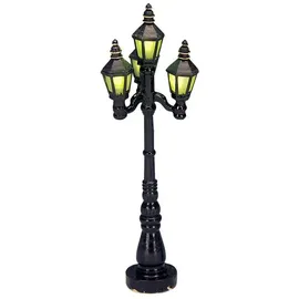 Lemax Old English Street Lamp beleuchtet grün