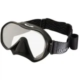 Tusa - Zensee - Tauchmaske mit Fabric Strap Maskenband - Farbe: Sch...