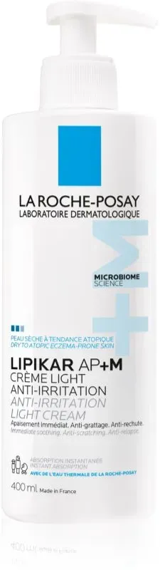 La Roche-Posay Lipikar AP+M Light Cream rückfettende Creme für trockene bis atopische Haut 400 ml