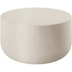 tectake® Runder Couchtisch , minimalistisches Design, wetterfest, 80 x 39,5 cm