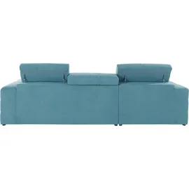 DOMO collection Ecksofa »Brandon große Ausführung B/T/H: 289/177/80 cm, auch in Leder und Cord«, mit Kopfteilverstellung, wahlweise Sitztiefenverstellung, L-Form