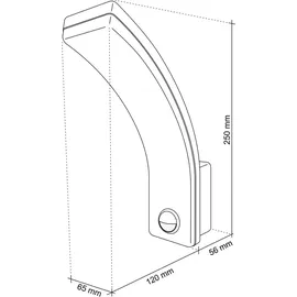 sebson LED Außenleuchte mit Bewegungsmelder 20W