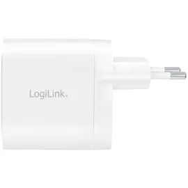 Logilink USB-Steckdosenadapter, 2x USB-C PD weiß, 40 W