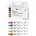 Glass Porcelain Pen Blau/Gelb/Rot/Silber