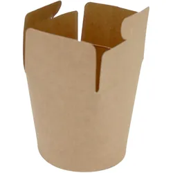 500x ECOTAKE Nudelbox aus FSC®Kraftpapier, mit PLA-Beschichtung, 26oz
