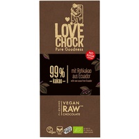 Lovechock Extreme Dark, 99 % Kakao 70 g Schokolade