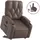 vidaXL Relaxsessel mit Aufstehhilfe Kunstleder 142 x 75 x 100 cm Braun