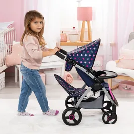 Bayer Twin Star Sterne Blau/Pink