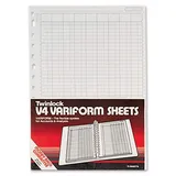 Rexel Twinlock Variform V4 Cash Refill Blatt 7 Spalten (75 Stück)