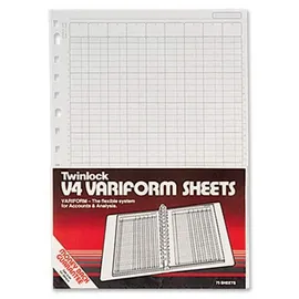 Rexel Twinlock Variform V4 Cash Refill Blatt 7 Spalten (75 Stück)