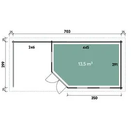 Wolff Finnhaus Maja 40-B 7,53 x 2,80 m Weiß