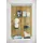 VCM Wandvitrine Glas Udina M 60 x 25 x 80 cm Weiß