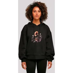 Sweatshirt F4NT4STIC "Gothic Skeleton Vintage Vinyl Plattenspieler", Damen, Gr. XS, schwarz, Obermaterial: 100% Baumwolle, casual, oversize, Langarm ohne Bündchen, Sweatshirts, Premium Qualität