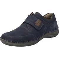 Josef Seibel Herren Kletthalbschuhe New Anvers 83,Weite K (Extra weit),Wechselfußbett,Freizeitschuhe,Klettverschluss,Indigo,49 EU - 49 EU X-Weit