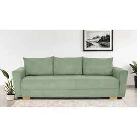 Home Affaire Schlafcouch Polyester 3-Sitzer Grün