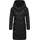 Ragwear Damen Warmer Wintermantel mit Kapuze Natalka Melange Intl Black24 Gr. XL - XL