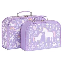 A Little Lovely Company Köfferchen / 2er Set / Einhorn