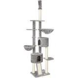 Feandrea Kratzbaum, Katzenbaum, deckenhoch, 2,4-2,6 m, hellgrau PCT110W01