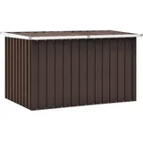 vidaXL Gartenbox Auflagenbox Kissenbox Aufbewahrungsbox Truhe Box Gartenmöbel Gartenkasten Gartentruhe Werkzeugkasten Braun 149x99x93cm