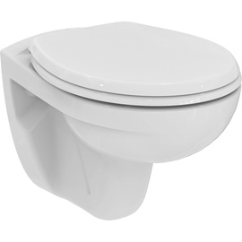 Ideal Standard Eurovit Wand-Tiefspül-WC Set, spülrandlos, mit WC-Sitz K881201
