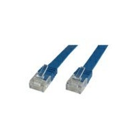 MicroConnect V-UTP601B-FLAT Netzwerkkabel 1 m, RJ-45, RJ-45, blau