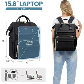 Rucksack Damen 15,6 Zoll Groß Backpack